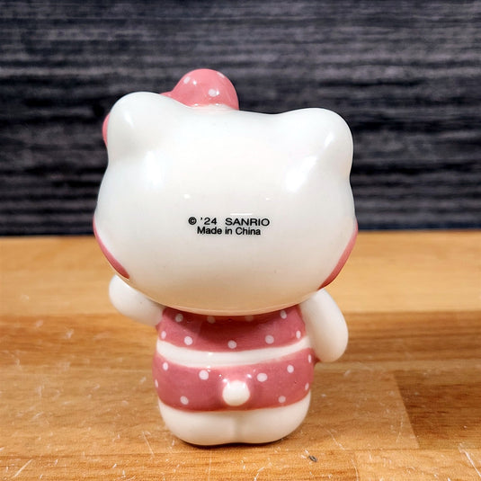 Hello Kitty Summer Fun Coffee Mug & Matching Figurine Set Ceramic Cup Blue Sky