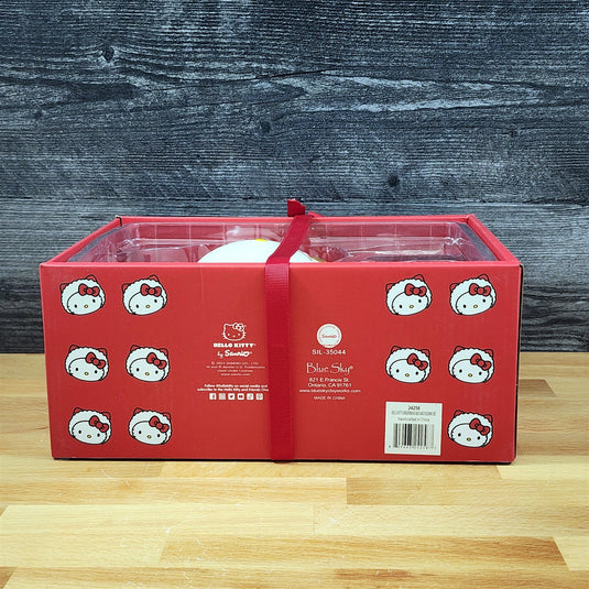 Hello Kitty Gingerbread Coffee Mug & Matching Figurine Set Ceramic Cup Blue Sky