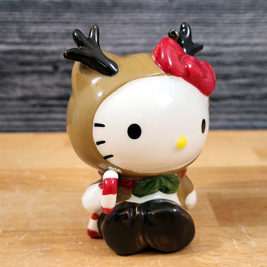 Hello Kitty Reindeer Ceramic Coffee Mug with Matching Figurine Set Cup Blue Sky