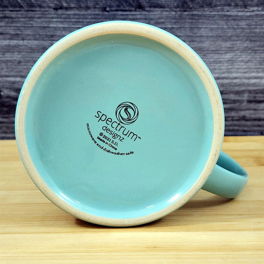 Holiday Christmas Dog Coffee Mug with Lid 17oz Embossed Cup Ceramic by Blue Sky