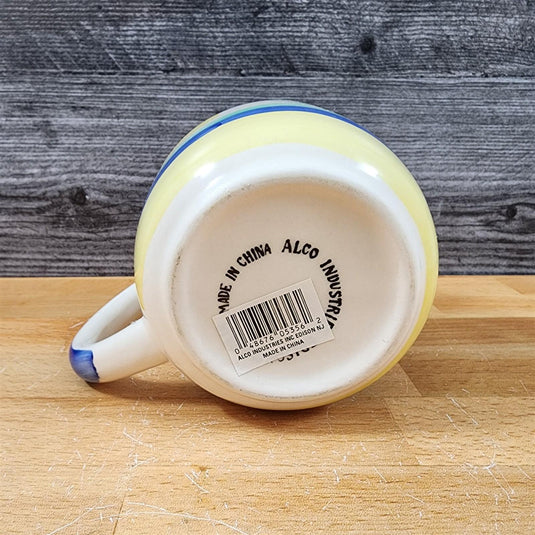 Creamer Colorful Floral Country Ceramic Vintage 1980 by Alco Industries