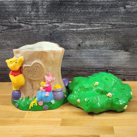 Disney Winnie the Pooh and Piglet Hunny Tree Cookie Jar Houston Harvest Gift Co