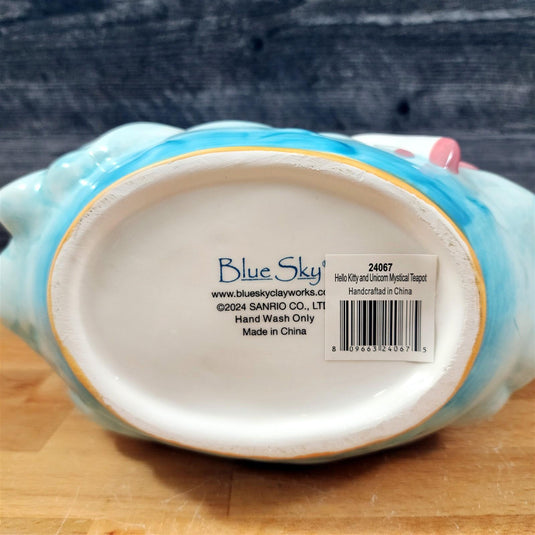 Hello Kitty and Unicorn Mystical Teapot Ceramic by Blue Sky Embossed Decor