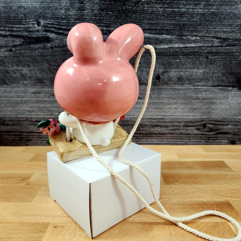 Load image into Gallery viewer, My Melody Hello Kitty Garden Swinger Hanging Figurine Ceramic Décor Blue Sky
