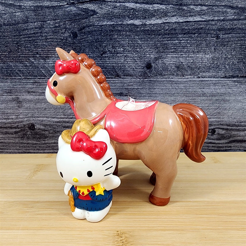 Load image into Gallery viewer, Hello Kitty Western Cowgirl Tealight Candle Holder Tea Light Ceramic by Blue Sky
