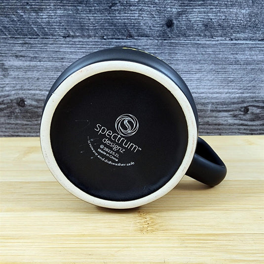 Mexican Coffee Mug Fiesta Like There's No Mañana Ceramic Black Cup by Blue Sky