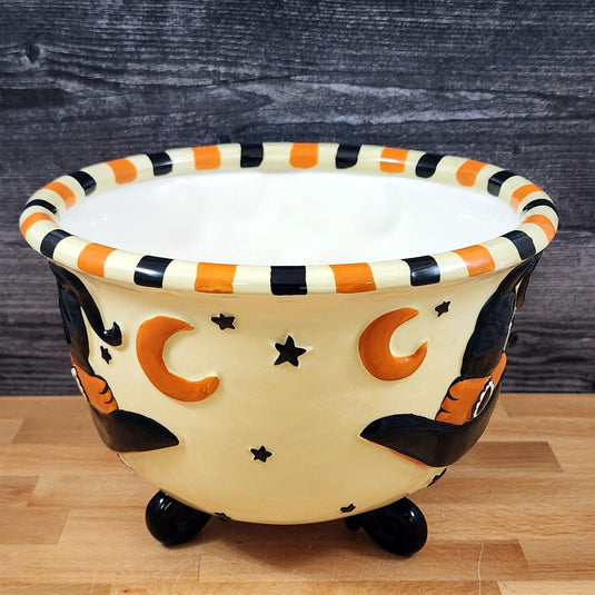 Halloween Candy Dish Witch Hat Ceramic Bowl by Blue Sky Heather Goldminc