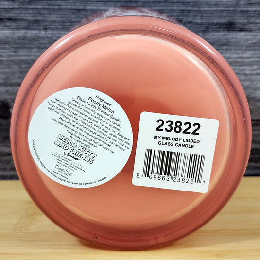Hello Kitty My Melody Lidded Glass Candle Mushroom Peony Melon Scent Blue Sky
