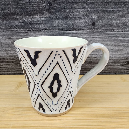 Coffee Mug Modern Geometric Ceramic Contemporary Tea Cup Abstract by Blue Sky