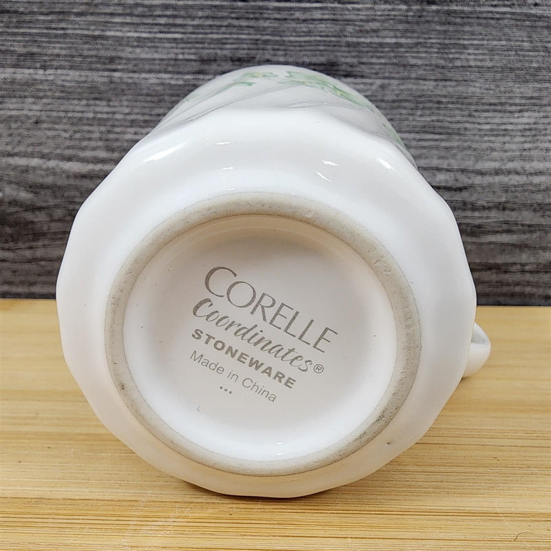 Load image into Gallery viewer, Corelle Set of 4 Mugs Coordinates Callaway Coffee Cup Ceramic Floral Green
