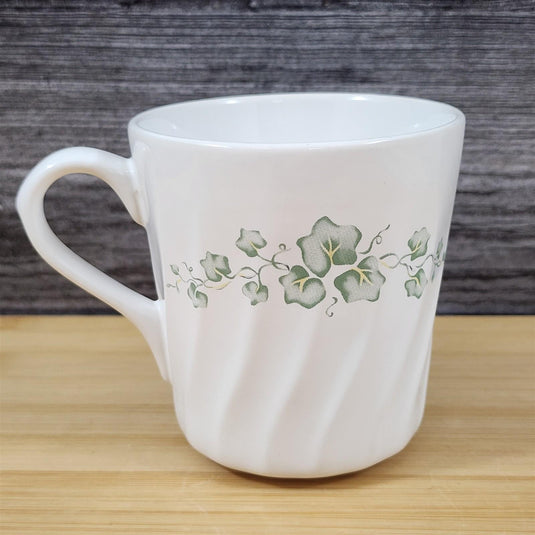 Corelle Set of 2 Mugs Coordinates Callaway Coffee Cup Ceramic Floral Green