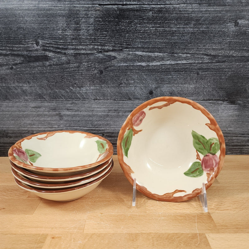 Load image into Gallery viewer, Franciscan Desert Rose 5 Inch Berry Fruit Sauce Bowls Set of 5 Stoneware
