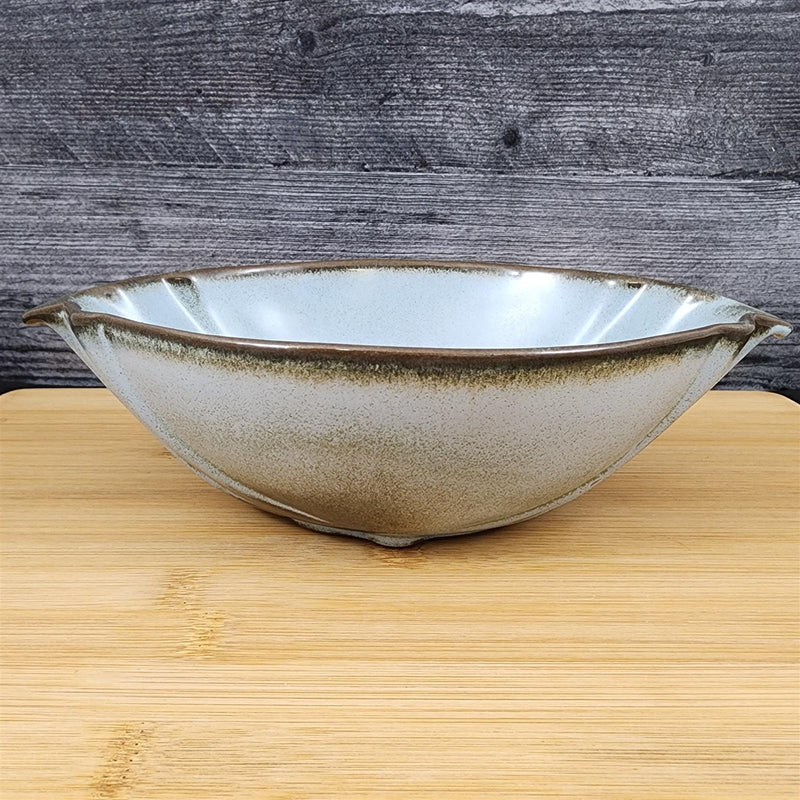 Load image into Gallery viewer, Frankoma Plainsman Woodland Moss Pottery Oval Vegetable Bowl Blue Brown Green 9&quot;
