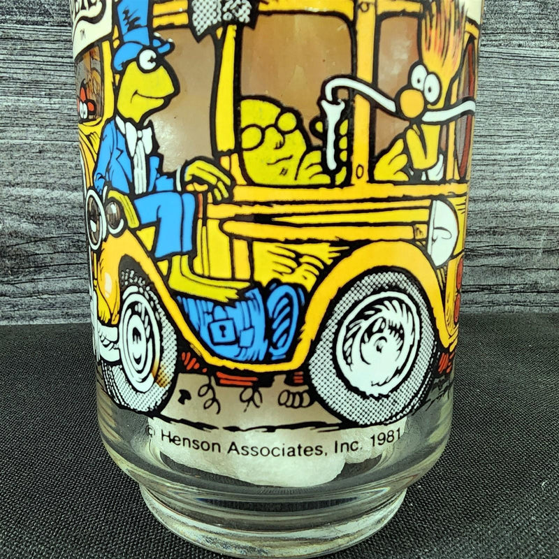 Load image into Gallery viewer, Muppets McDonalds Drinking Glass Vintage Happiness Hotel Cartoon Tumbler 1981
