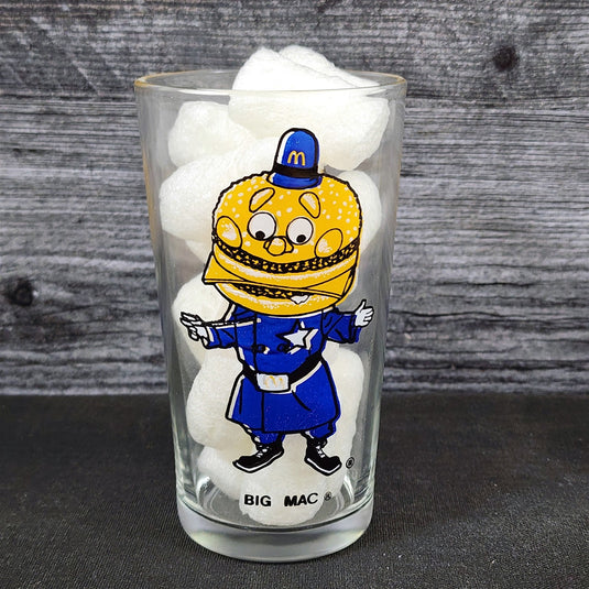 McDonalds Big Mac Drinking Glass Vintage 1970 Collectible Tumbler