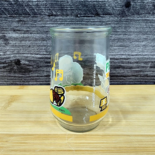 Vintage Peanuts Welch's Jelly Jar Let’s Just Play Along Lucy Linus Glass Comics