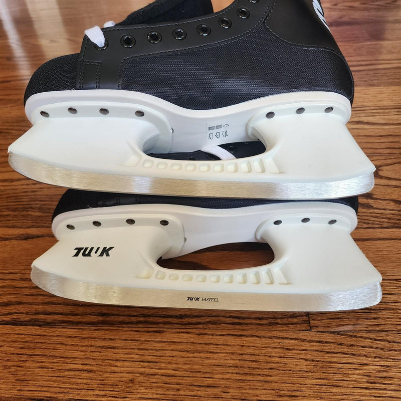 Load image into Gallery viewer, Bauer TUUK Ice Hockey Skates Supreme 75 Adult Black Stainless Steel Size Men 7
