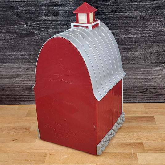 Barn Cookie Jar Musical Red Plastic Farmhouse Plays Green Acres Vintage Working
