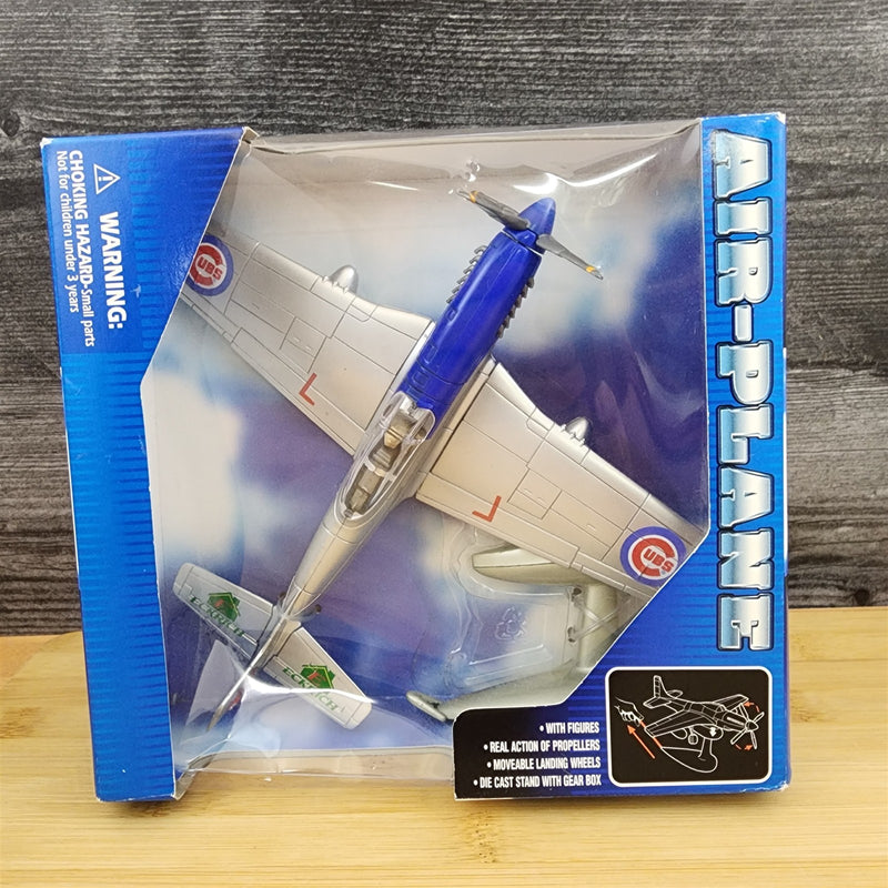 Load image into Gallery viewer, Cubs Diecast Metal Propeller P-51 Plane Action Model Airplane Collectible Boxed
