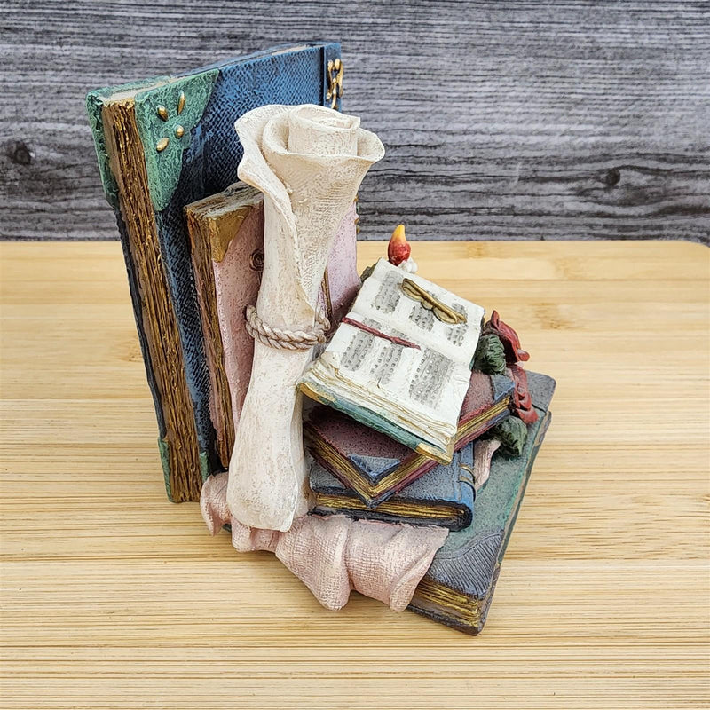 Load image into Gallery viewer, Book Ends Floral Decor Victorian Roses, Candle &amp; Classic Books
