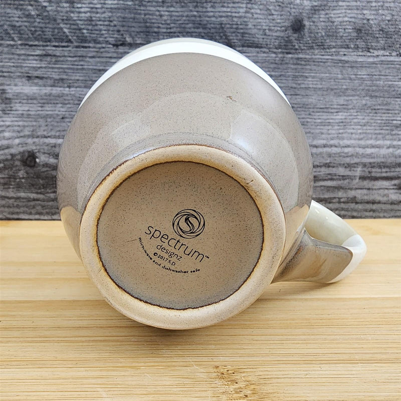 Load image into Gallery viewer, Modern Mug Neutral Beige Brown White Gradient Ceramic Coffee Cup Blue Sky 17oz
