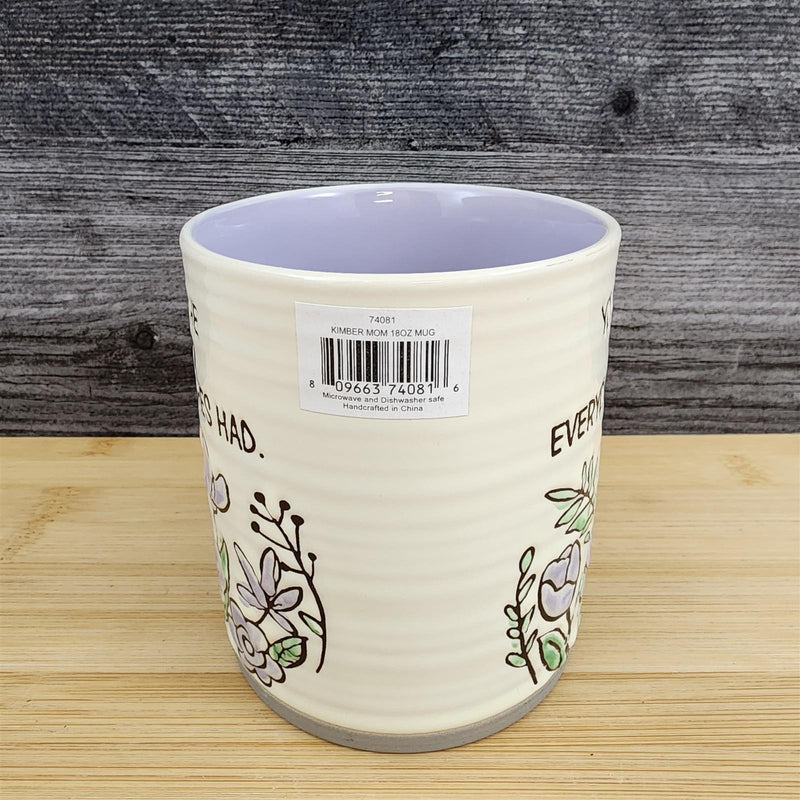 Load image into Gallery viewer, Mom Inspirational Saying Coffee Mug 18oz Ceramic Embossed Tea Cup by Blue Sky
