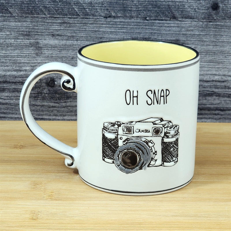 Load image into Gallery viewer, Photography Theme Mug Vintage Camera Retro Art Ceramic Tea Cup 21oz Blue Sky
