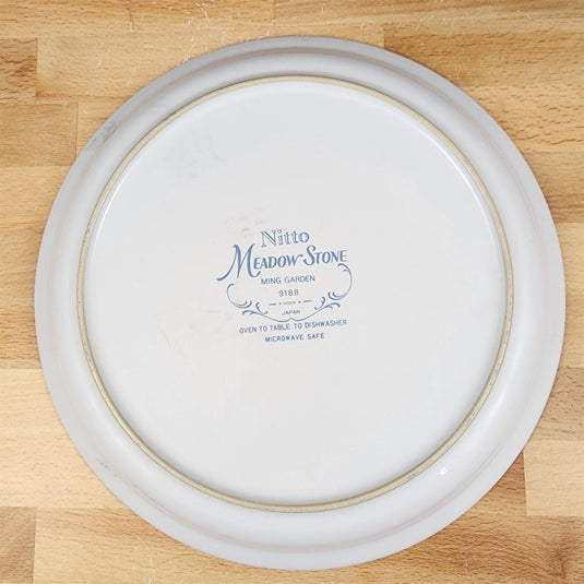 Nitto Meadow Stone Ming Garden Dinner Plate Pastel Flowers 9188 Ceramic