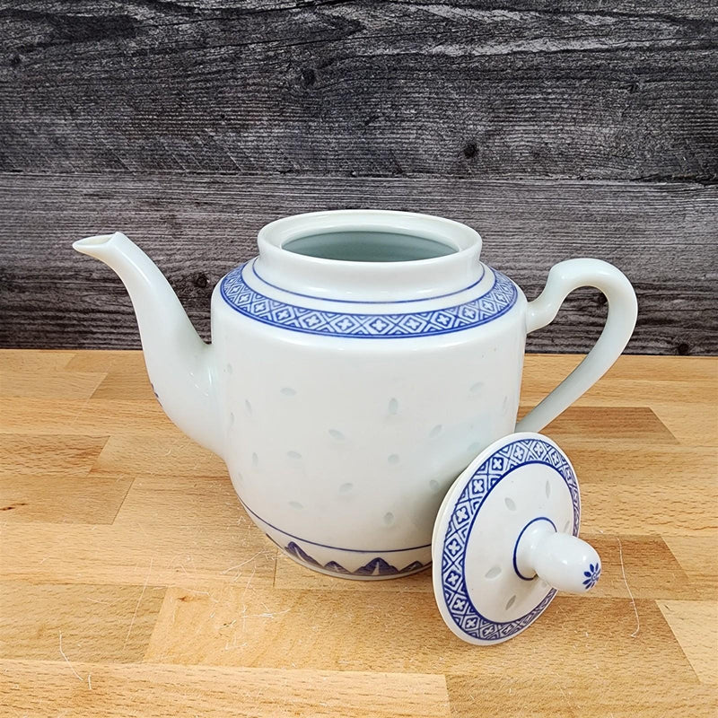 Load image into Gallery viewer, CX78 White Porcelain Teapot With Lid Rice Eye Dragon Tea Pot Serveware
