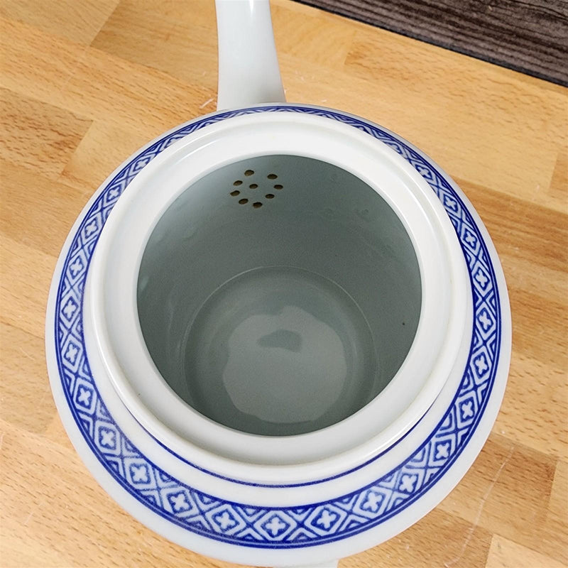 Load image into Gallery viewer, CX78 White Porcelain Teapot With Lid Rice Eye Dragon Tea Pot Serveware
