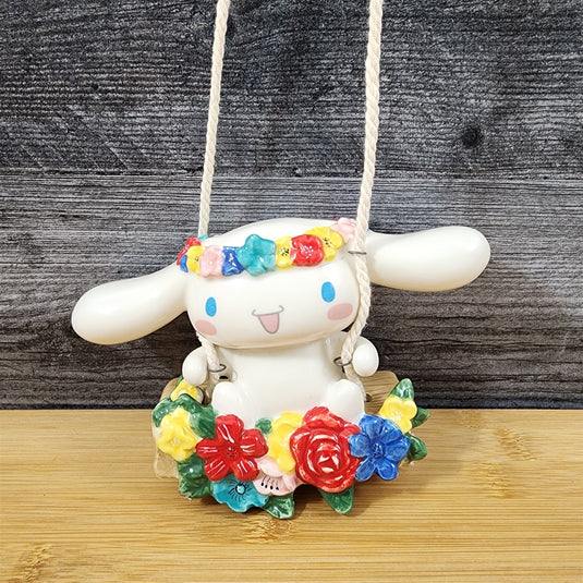 Cinnamonroll Hello Kitty Garden Swinger Hanging Figurine Ceramic Décor Blue Sky