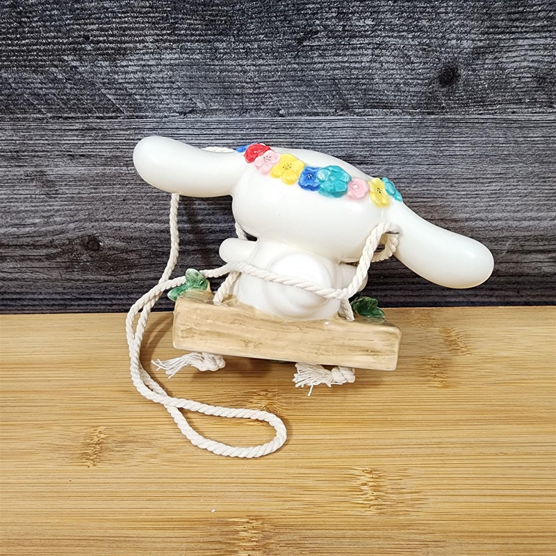 Load image into Gallery viewer, Cinnamonroll Hello Kitty Garden Swinger Hanging Figurine Ceramic Décor Blue Sky
