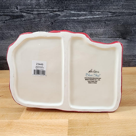 Hello Kitty and Friends Cookie Jar Whimsical Gingerbread House Blue Sky Ceramic