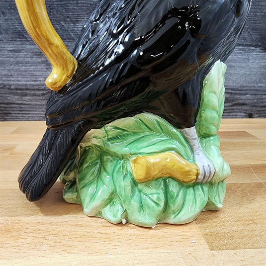 Toucan Pitcher Embossed Water Jug Ceramic by Blue Sky