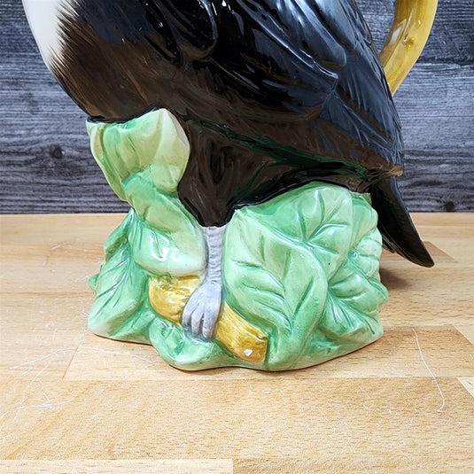 Toucan Pitcher Embossed Water Jug Ceramic by Blue Sky