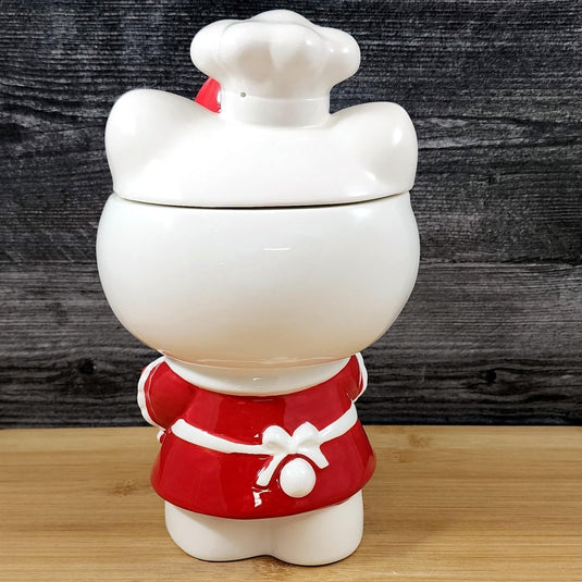 Hello Kitty Birthday Bakery Cookie Jar White Ceramic Blue Sky Goldminc Sanrio