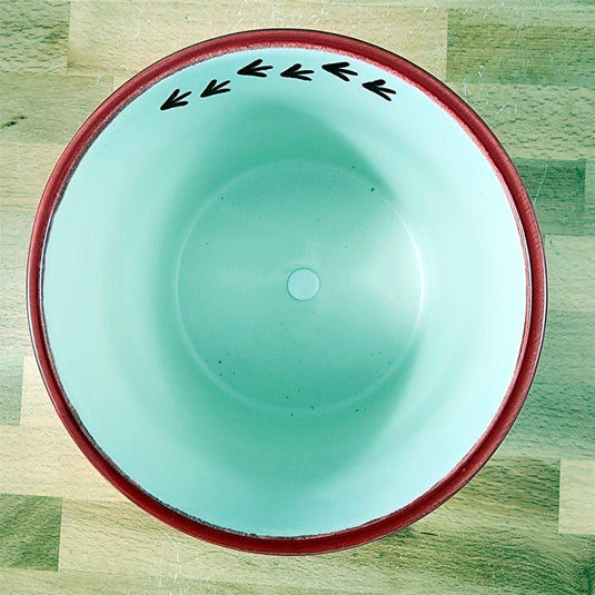 Chicken Planter 5" Utensil Holders Farm Barnyard Ceramic Canister Blue Sky