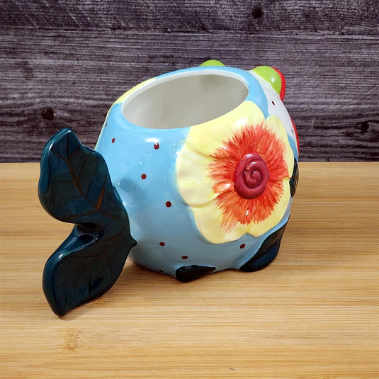 Kissy Fish Planter Succulent Plant Pot Holder Ceramic Miss Lorelei Blue Sky