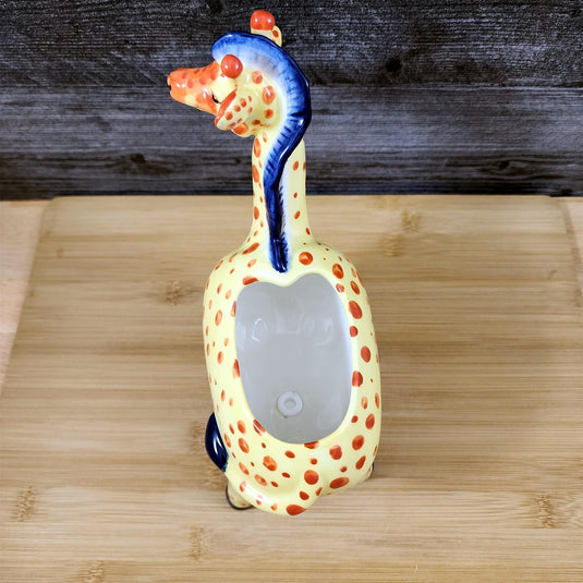 Giraffe Planter Succulent Plant Pot Holder Yellow Ceramic Blue Sky Goldminc