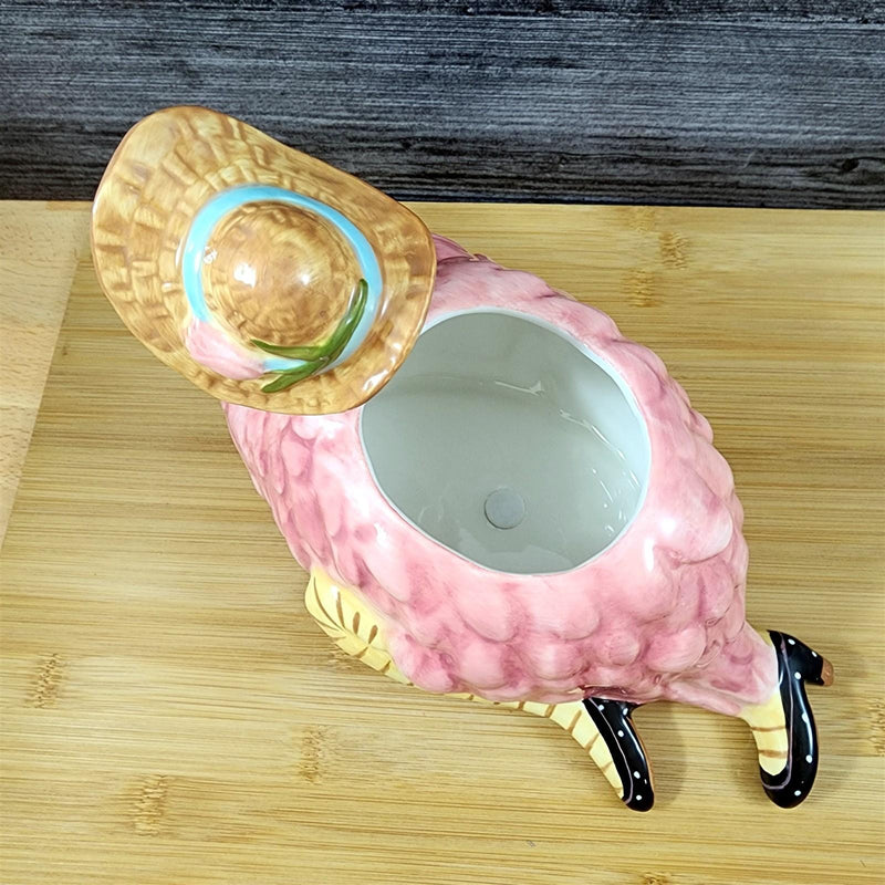 Load image into Gallery viewer, Flamingo Planter Succulent Plant Pot Holder Pink Ceramic Blue Sky Goldmic
