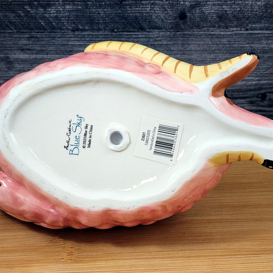 Flamingo Planter Succulent Plant Pot Holder Pink Ceramic Blue Sky Goldmic