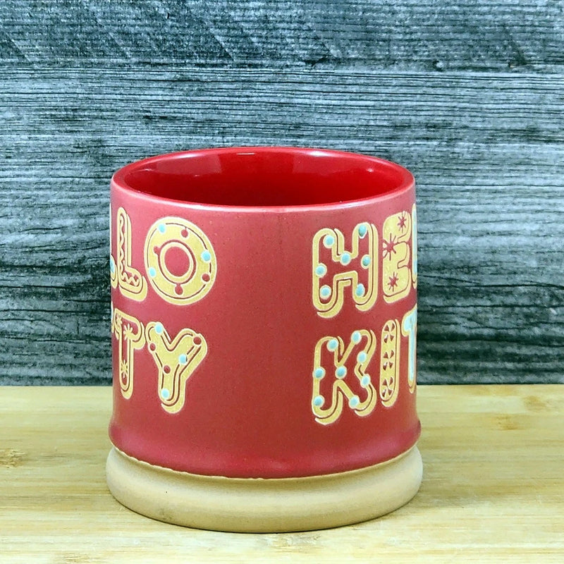 Load image into Gallery viewer, Hello Kitty Christmas Coffee Mug by Blue Sky Ceramic Embossed Holiday Tea Cup
