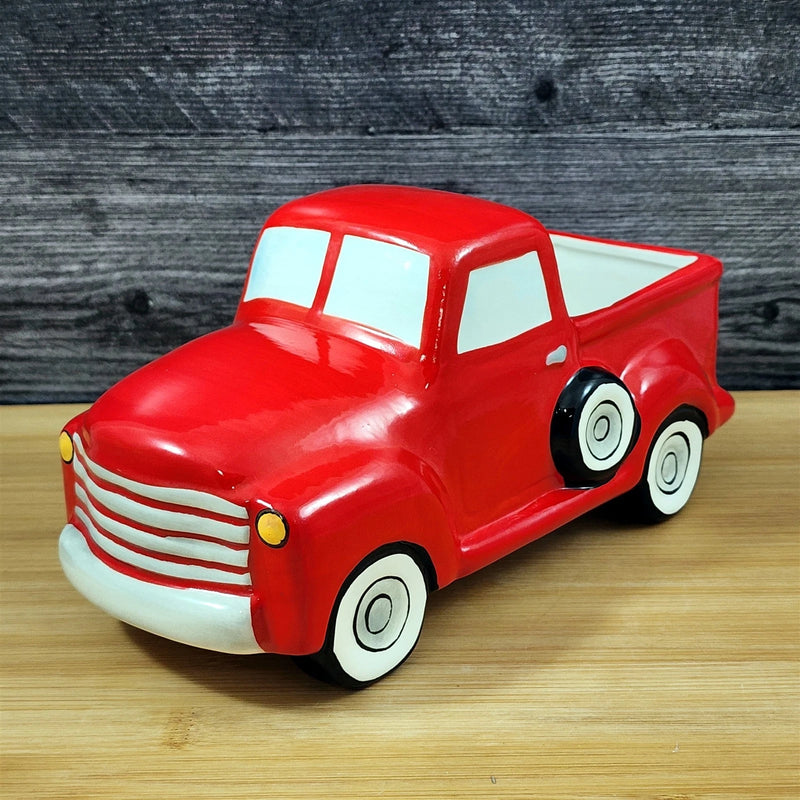 Load image into Gallery viewer, Red Pick Up Truck Planter Succulent Plant Pot Holder Succulent Ceramic Blue Sky

