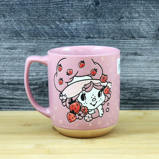 Strawberry Shortcake Coffee Mug Pinkberry Ceramic Embossed 18 oz Cup Blue Sky