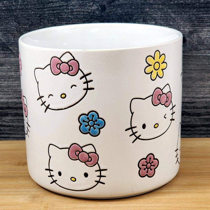 Load image into Gallery viewer, Hello Kitty Planter Utensil Organizer Succulent Plant Ceramic Blue Sky 6.5in
