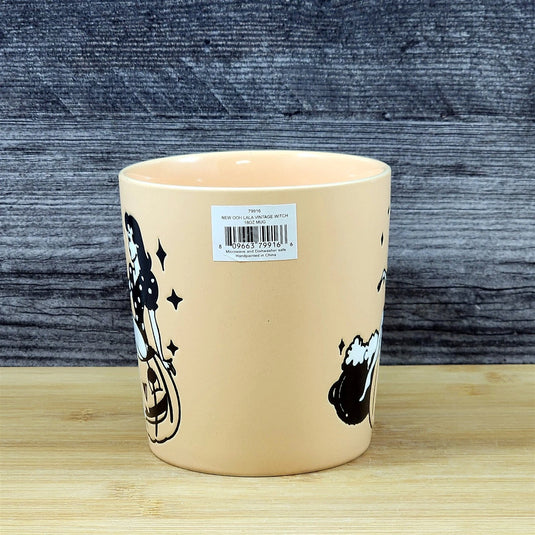 Halloween Whimsical Witch Coffee Tea Mug Pumpkin Ceramic Cup by Blue Sky 18oz