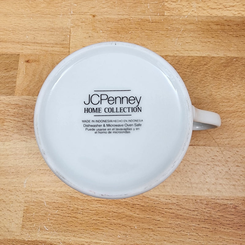 Load image into Gallery viewer, JC Penney Home Collection Set of 4 Coffee Mugs White Tea Cups
