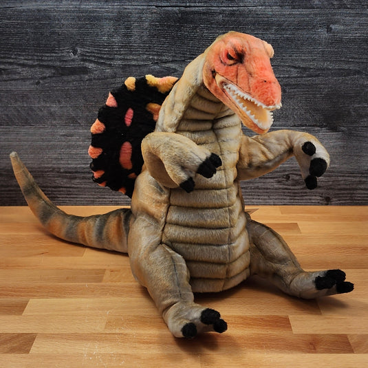 Spinosaurus Dinosaur Hand Puppet Hansa True to Life Look Plush Learning Toys