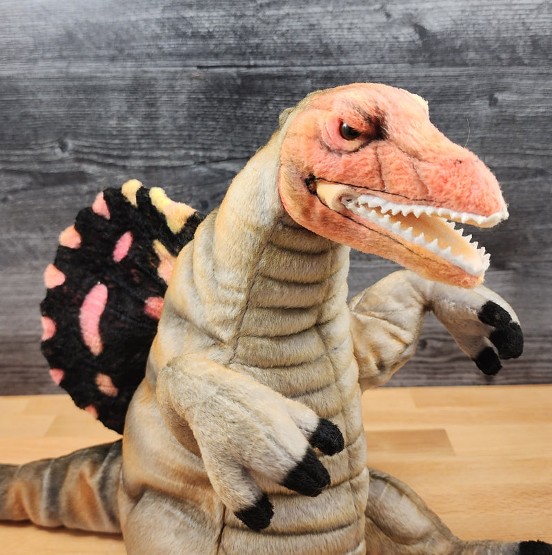 Load image into Gallery viewer, Spinosaurus Dinosaur Hand Puppet Hansa True to Life Look Plush Learning Toys
