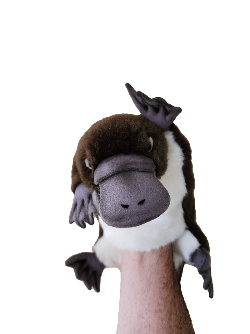 Load image into Gallery viewer, Platypus Hand Puppet by Hansa True to Life Look Soft Plush Animal Learning Toys
